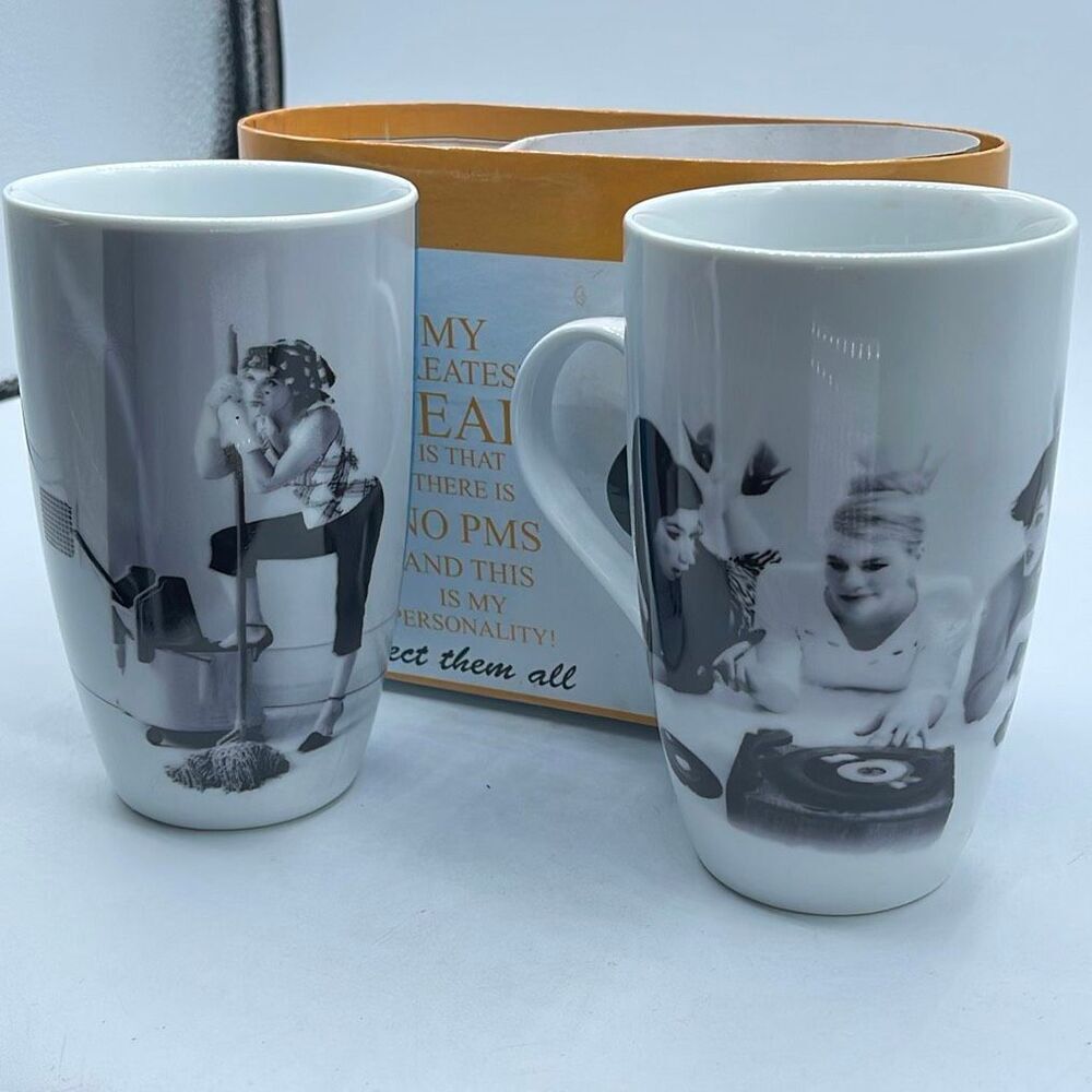American Atelier “ At Home” Retro Collection 2-13oz cups